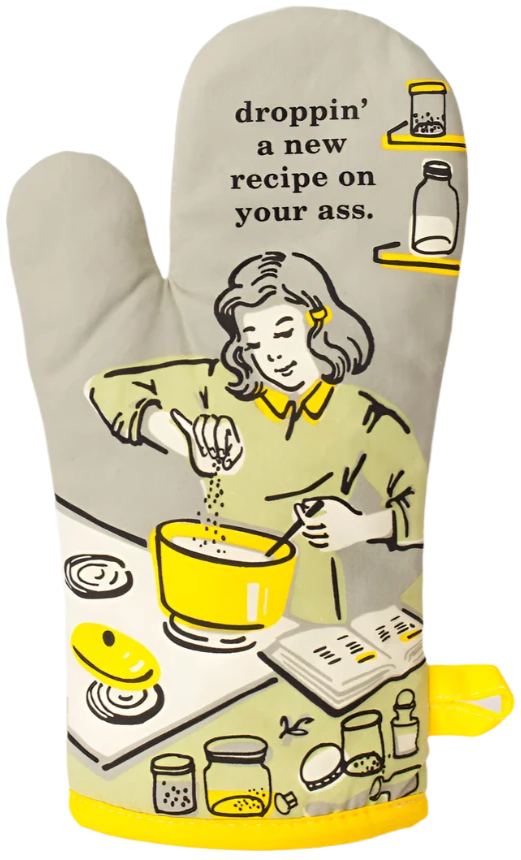 Droppin a New Recipe Oven Mitt