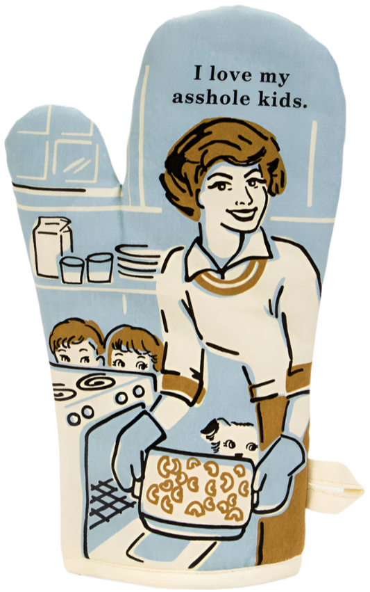 I Love My Kids Oven Mitt