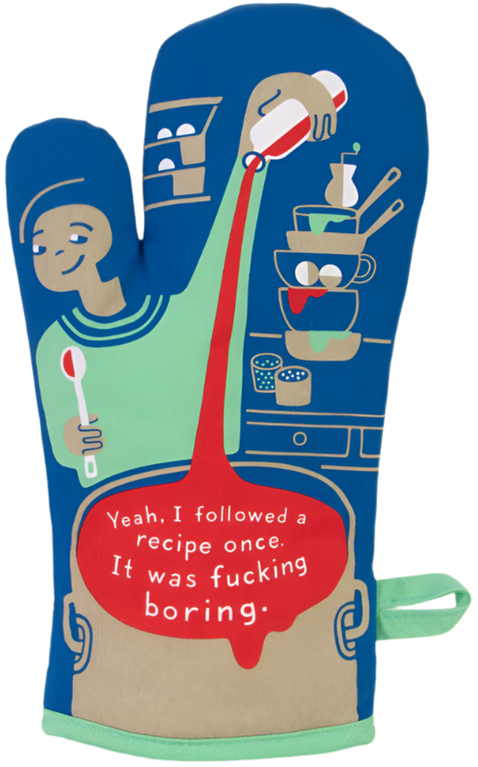 Recipes are Boring Oven Mitt
