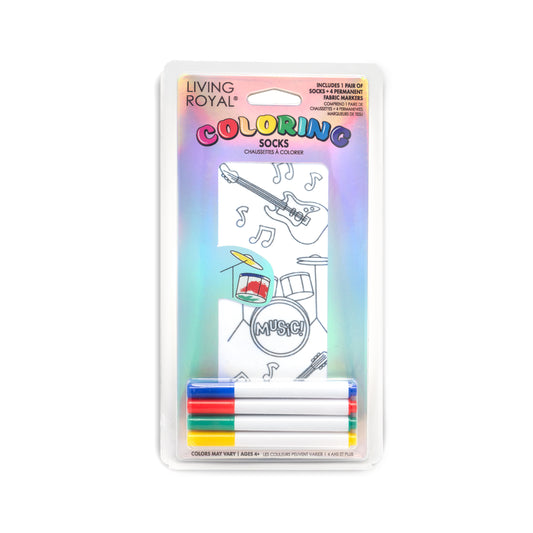 Music Coloring Socks