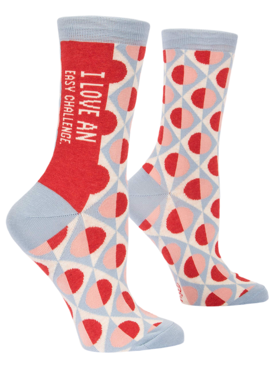 I Love an Easy Challenge Socks