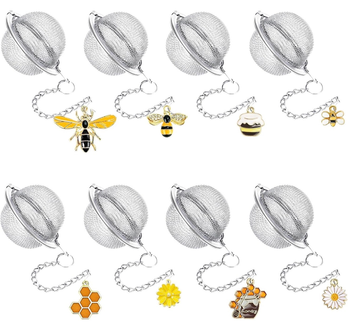 Stainless Steel Tea Infuser + Charm