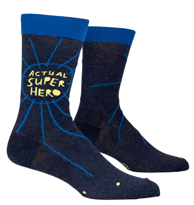 Actual Super Hero Men's Socks