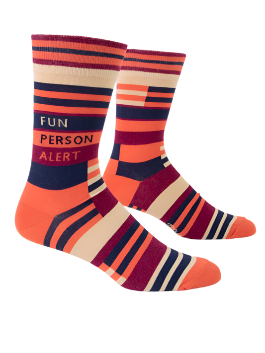 Fun Person Alert Men's Socks