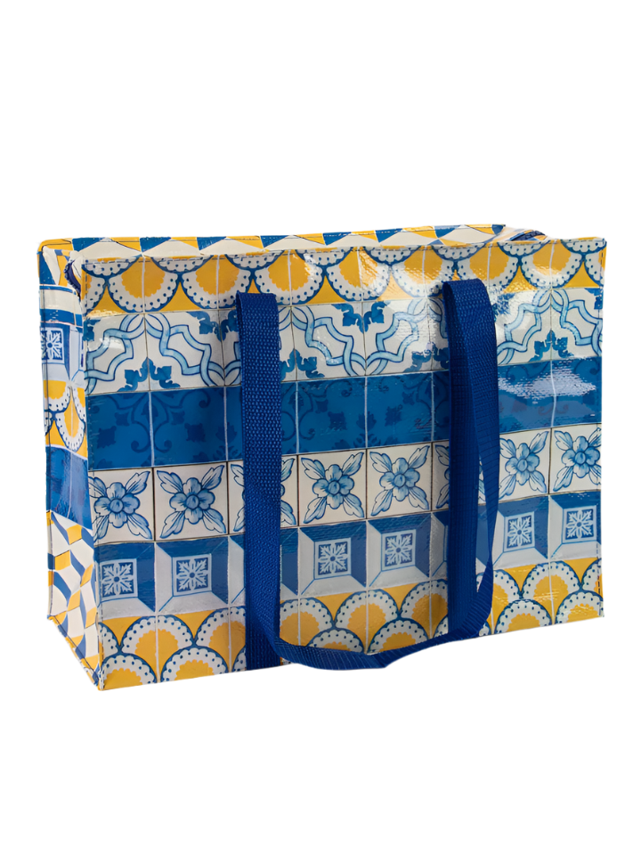 Painted Tiles Shoulder Tote