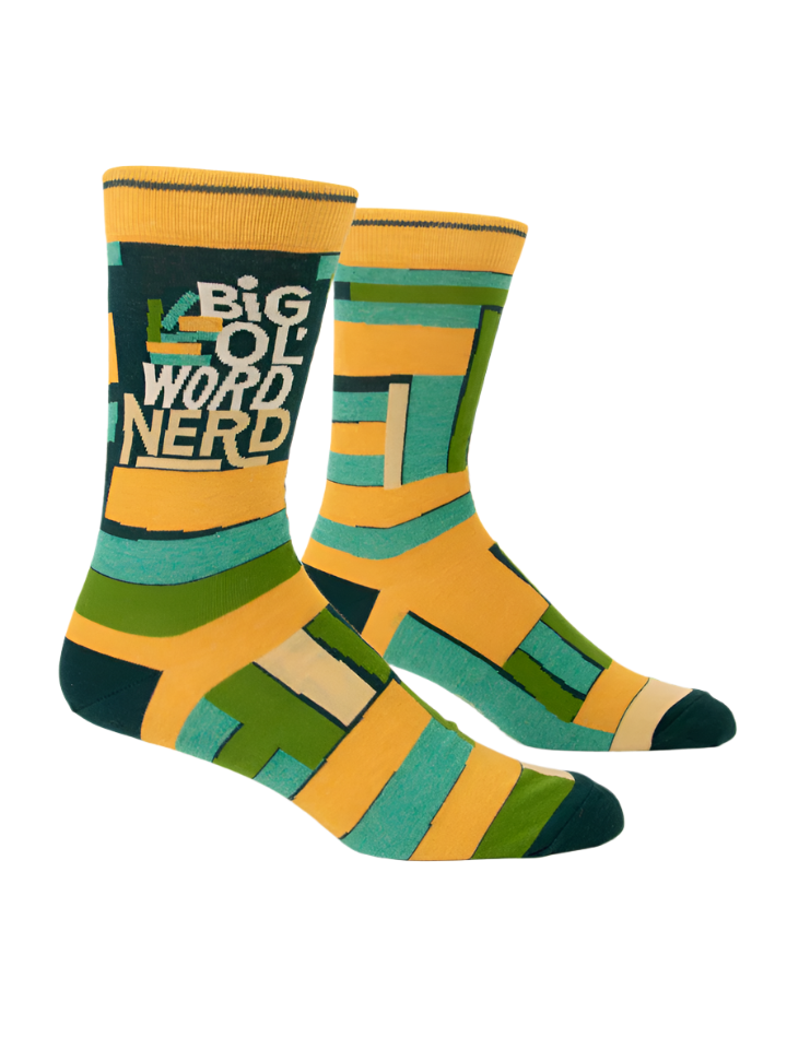 Big Ol Word Nerd Men's Socks