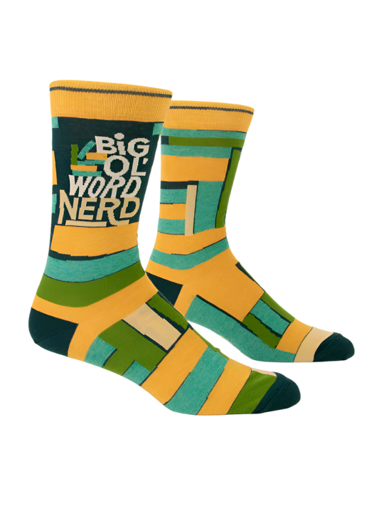 Big Ol Word Nerd Men's Socks