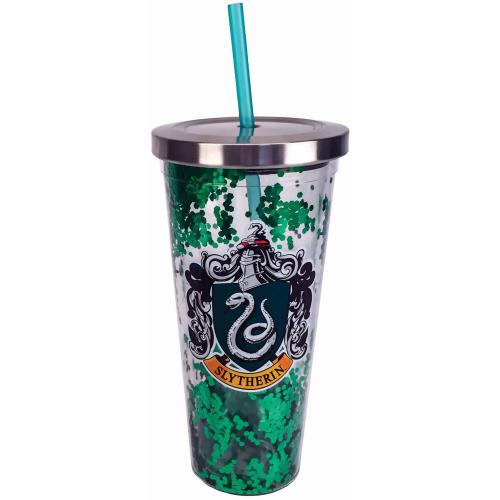 Slytherin Glitter Tumbler