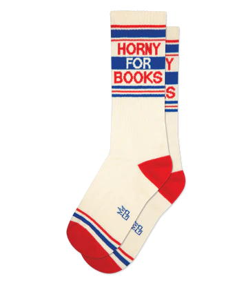 Horny For Books Socks