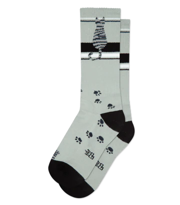 Grey Cat Socks