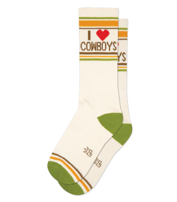 I Love Cowboys Socks