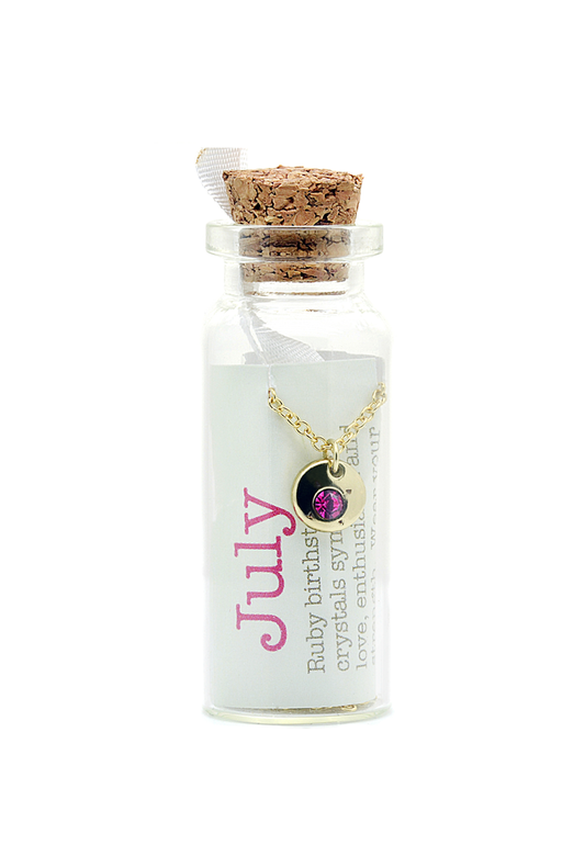 July Birthstone Bottle