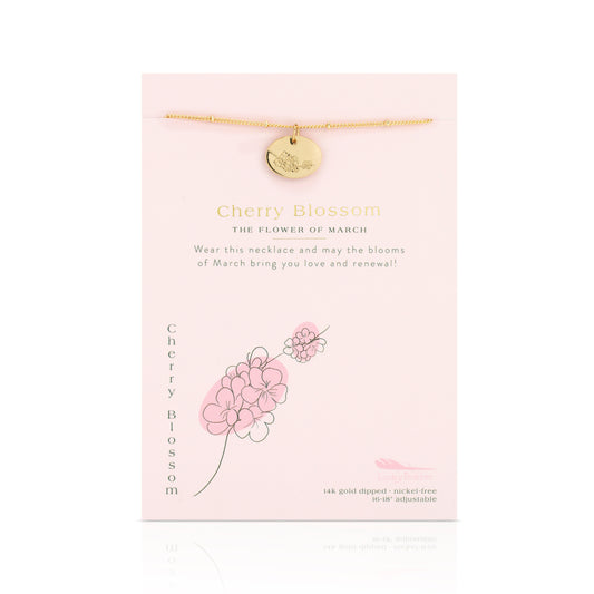 March Birth Flower Necklace