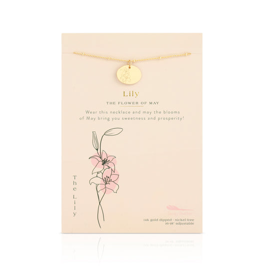 May Birth Flower Necklace