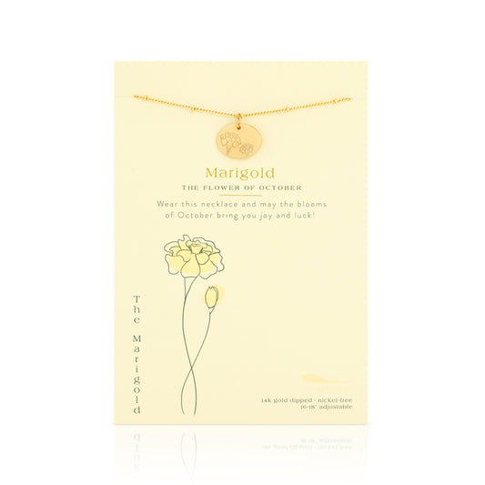 October Birth Flower Necklace