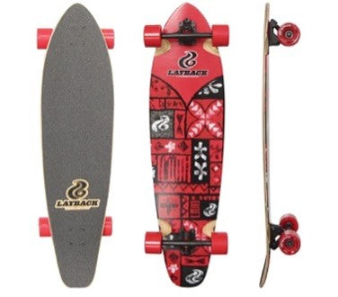 Layback Longboard Red & Black