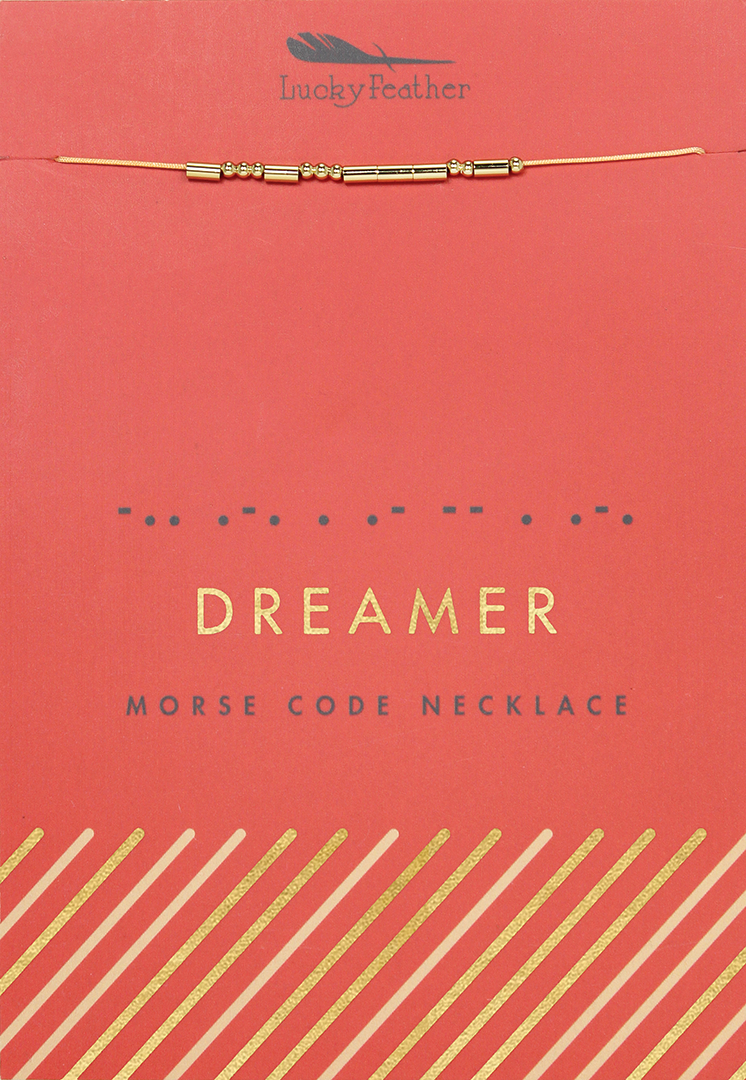 Dreamer Morse Code Necklace