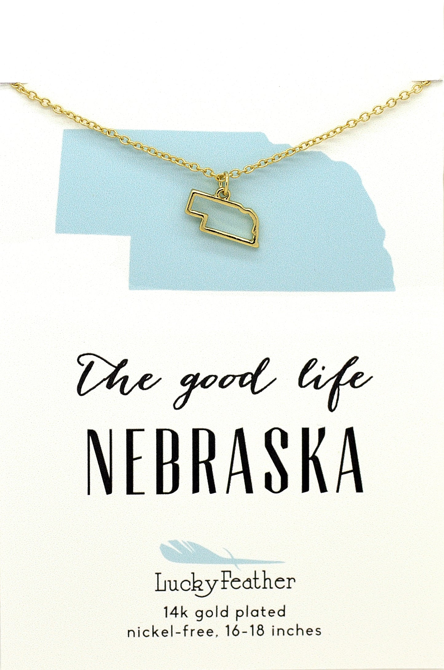 Nebraska State Necklace