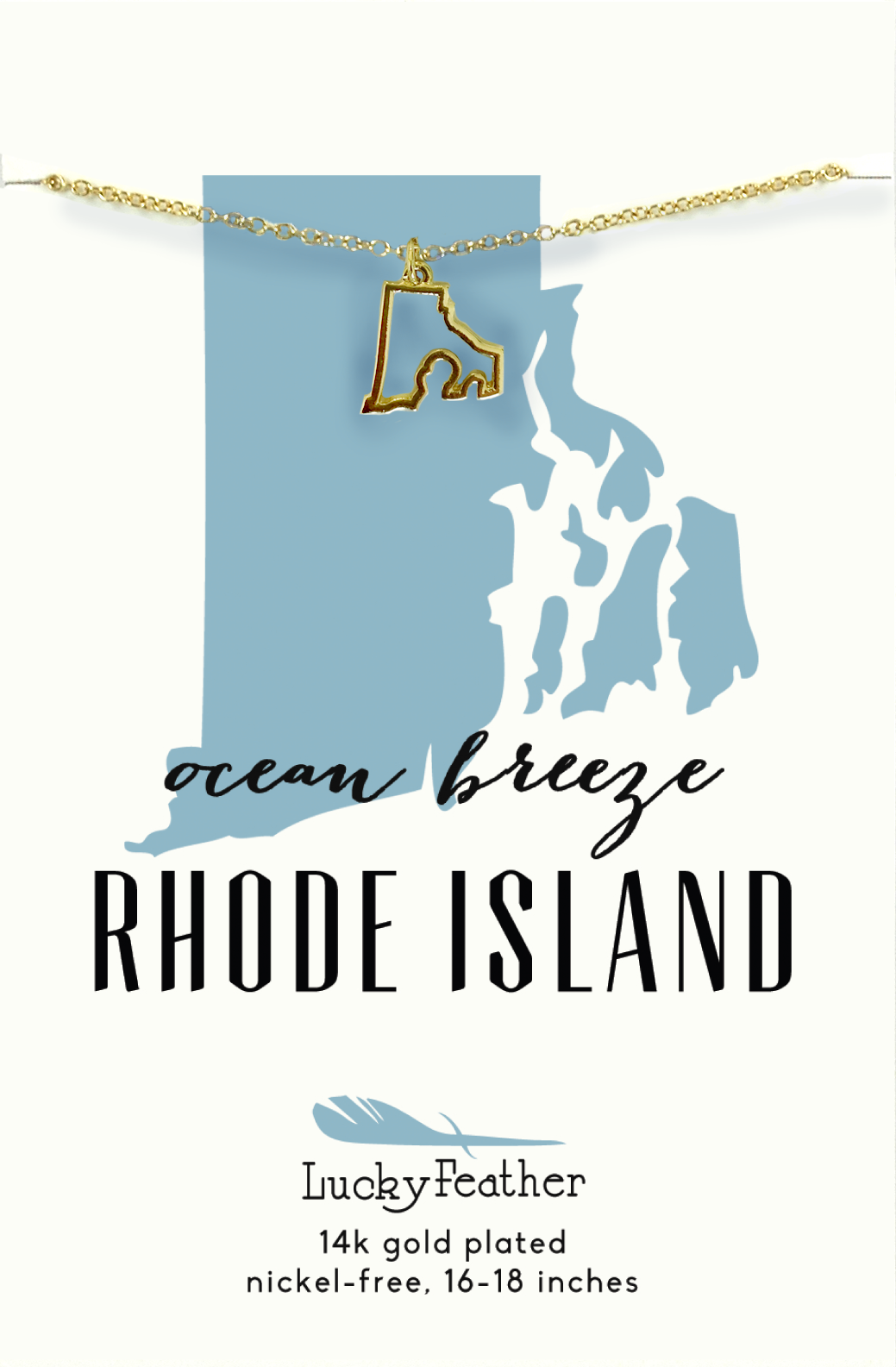 Rhode Island State Necklace