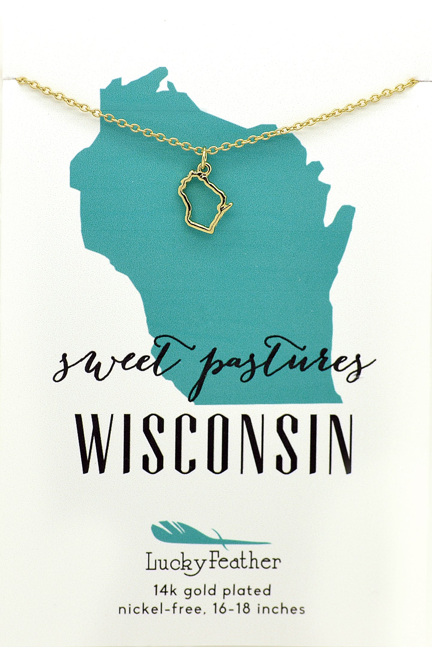 Wisconsin State Necklace