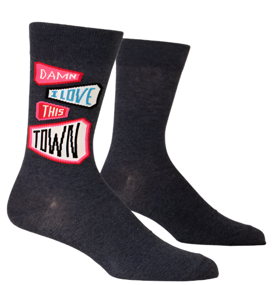 Damn I Love This Town Men's Socks